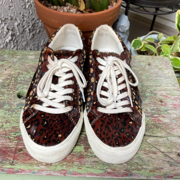 Madewell sidewalk low top calf hair sneakers ☀️ -size 8.5 - Picture 9 of 9